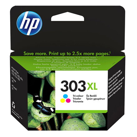 HP originální ink T6N03AE, HP 303XL, color, 415str., high capacity, HP ENVY Photo 6230, 7130, 7134, 7830