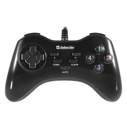 Gamepad Defender Game Master G2, 13tl., USB, černý, turbo režim, Windows 2000/XP/Vista/7/8/10 Gamepad Defender Game Master G2, 13tl., USB, černý, turbo režim, Windows 2000/XP/Vista/7/8/10