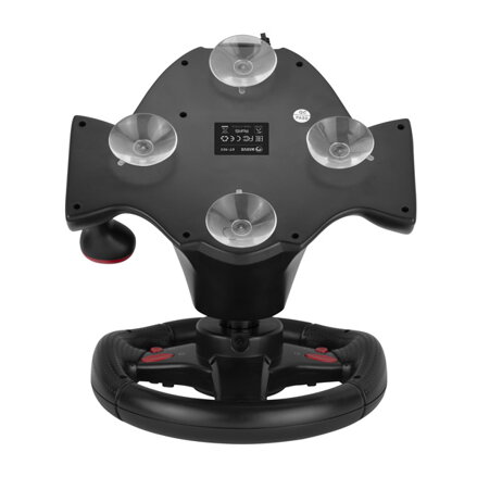 Volant Marvo GT-903, volant s pedály a řadící pákou, 16tl., USB, černý
