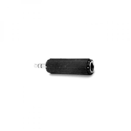 Audio Redukce, Jack (3,5mm) M-Jack (6,3mm) F, 0, stereo, černá, Logo