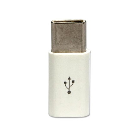 Redukce USB, (3.1), USB C (3.1) M-USB micro (2.0) F, 0, bílá