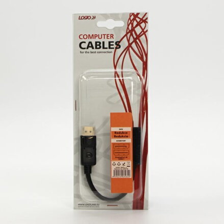 Video Redukce, DisplayPort M-HDMI F, 0, HDMI STANDARD, černá, Logo, blistr