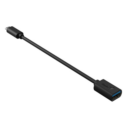 USB redukce, (3.0), USB C samec - USB A samice, černá, Genius USB 3.0, až 5Gbps