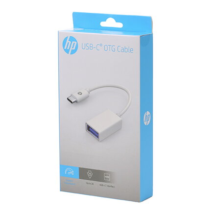 USB redukce, (3.0), USB C samec - USB A samice, bílá, Hewlett-Packard DHC-TC105