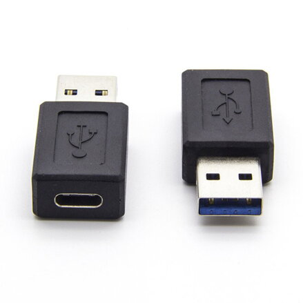 USB (3.0) Redukce, USB (3.0), USB A (3.0) M-USB C (3.1) F, 0, černá, plastic bag, plastová, 5 Gbps