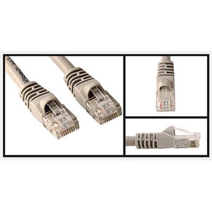 Cat.5e, RJ45 M-1m, nestíněný, CCA, šedý, economy
