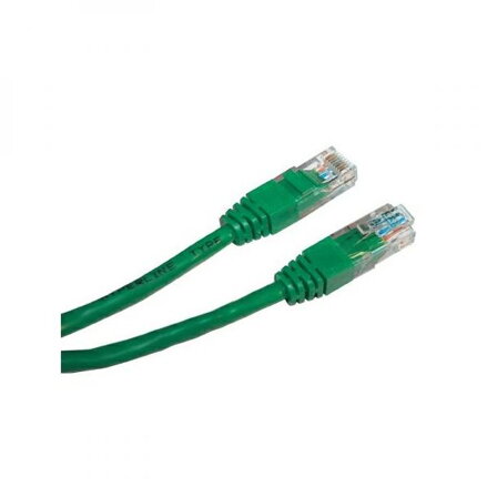 UTP patchcord, Cat.5e, RJ45 M-3m, nestíněný, zelený, economy