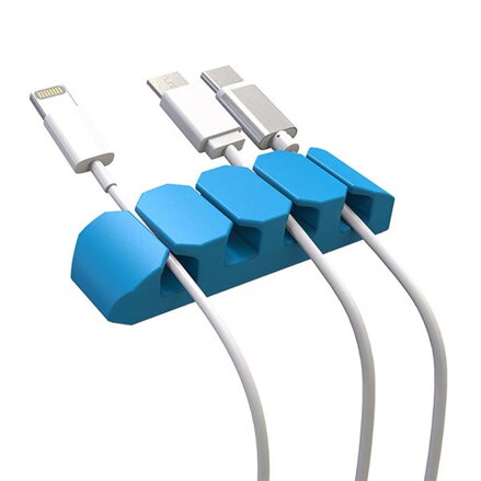 Organizér kabelů, pro 4 kabely, průměr 12mm, 3 kusy v balení