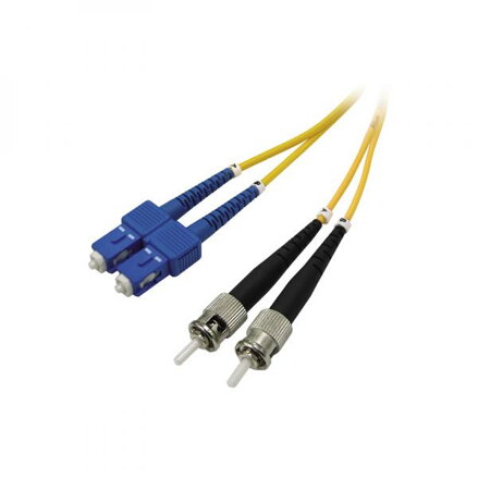 Optický PatchCord Single mode (9/125), ST/SC, 1m, economy