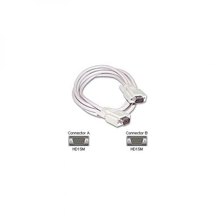 Kabel VGA (D-sub) M- VGA (D-sub) M, 2m, šedá, Logo, blistr