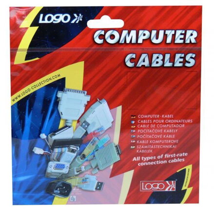 Kabel DVI (18+1) M- HDMI M, 2m, zlacené konektory, černá, Logo