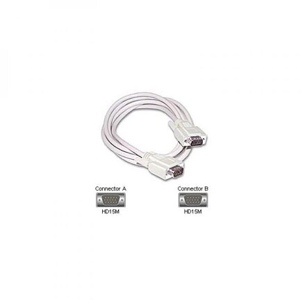 Kabel VGA (D-sub) M- VGA (D-sub) M, 3m, šedá, Logo