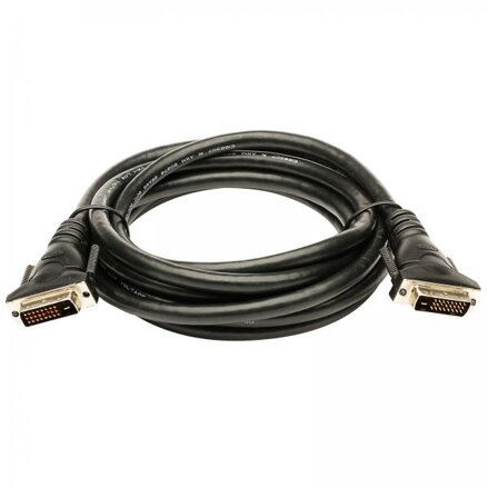 Kabel DVI (24+1) M- DVI (24+1) M, DVI-D (dual link), 3m, černá