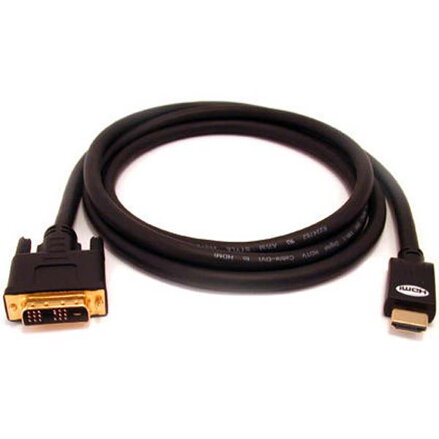Kabel DVI (18+1) M- HDMI M, 3m, černá, Logo