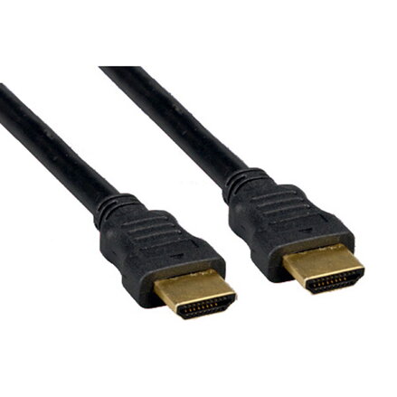 Video kabel HDMI samec - HDMI samec, HDMI 1.4 - High Speed with Ethernet, 5m, pozlacené konektory, černý, Logo blistr