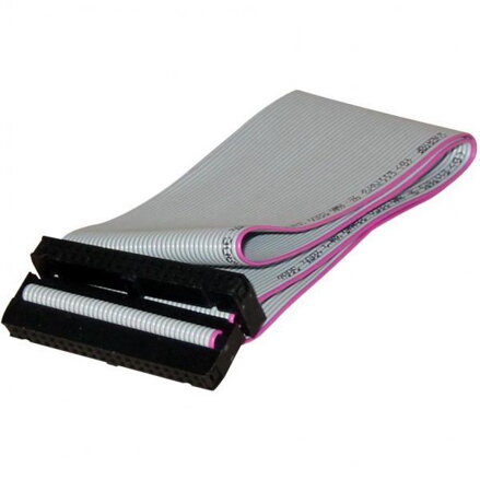 Kabel k hardisku datový ATA 100, 0.7m, 40 žil, ATA100, plochý, šedý, Logo