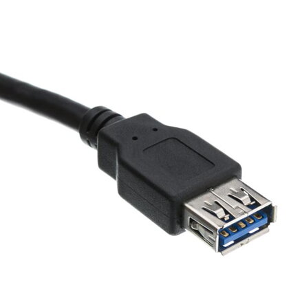 Kabel USB (3.0), USB A M- USB A F, 1.8m, černý