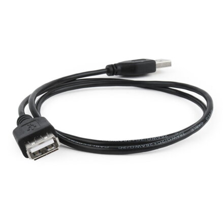 Kabel USB (2.0), USB A M- USB A F, 3m, černý