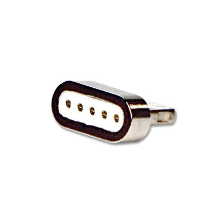 Magnetický kabel USB (2.0), USB A M- magnetické koncovky (typ C+lightning+microUSB), 1m, kulatý, opletený, stříbrný