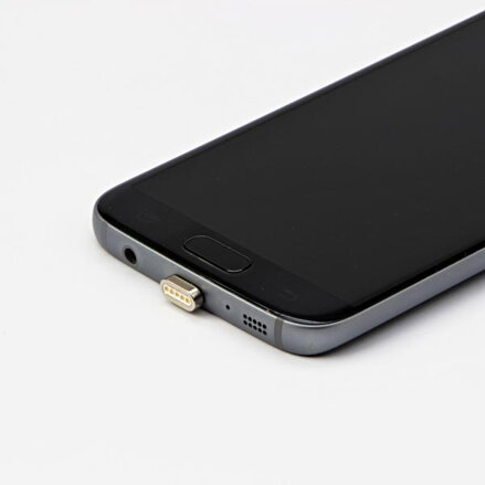 Magnetický kabel USB (2.0), USB A M- magnetické koncovky (typ C+lightning+microUSB), 1m, kulatý, opletený, stříbrný