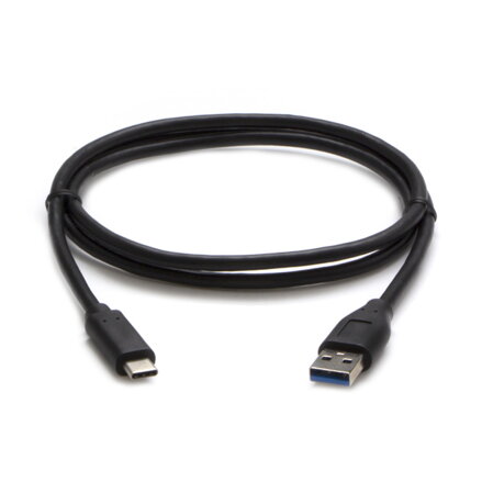 Kabel USB (3.2 gen 2), USB A M- USB C M, 1m, 10 Gb/s, 5V/3A, černý