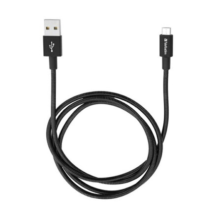 Kabel USB (2.0), USB A M- USB micro B M, 1m, černý, Verbatim, box, 48863