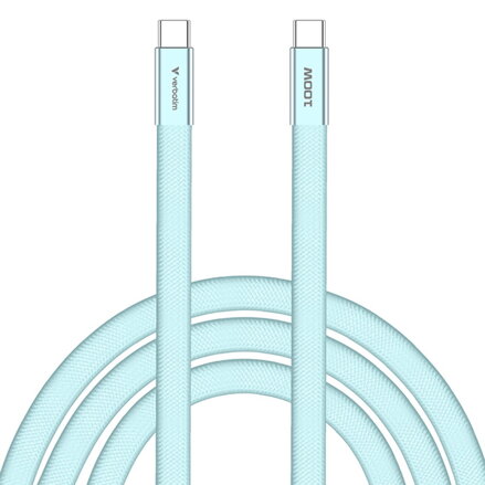 Verbatim USB-C kabel SoftTouch USB C samec - USB C samec, 100W, 1.2m, modrý, box, 30276