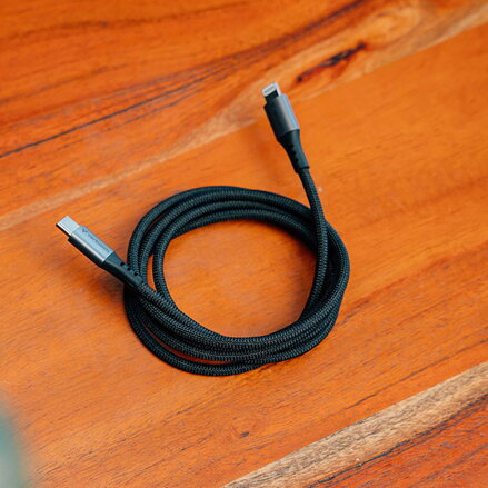 Verbatim USB kabel USB C samec - USB lightning samec, 60W, 1.2m, černý, box, 31844