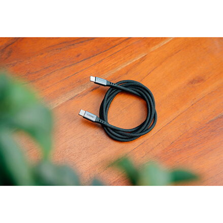 Verbatim USB kabel USB C samec - USB C samec, 100W, 1.2m, černý, box, 31846