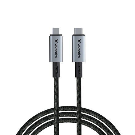 Verbatim USB kabel USB C samec - USB C samec, 240W, 1.2m, černý, box, 31847