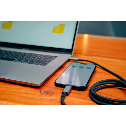 Verbatim USB kabel USB C samec - USB C samec, 240W, 1.2m, černý, box, 31847