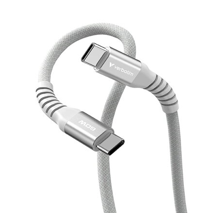 Verbatim USB kabel USB C samec - USB C samec, 60W, 1.2m, magnetický, šedý, box, 31850