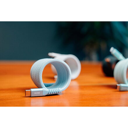 Verbatim USB kabel USB C samec - USB C samec, 60W, 1.2m, magnetický, modrý, box, 31852