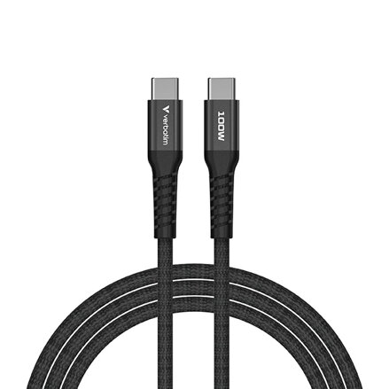 Verbatim USB kabel USB C samec - USB C samec, 100W, 1.2m, magnetický, černý, box, 31863