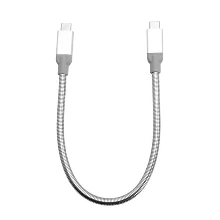 Verbatim USB kabel (3.1), USB C samec - USB C samec, 0.3m, stříbrný, box, 48867