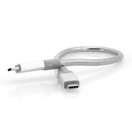 Verbatim USB kabel (3.1), USB C samec - USB C samec, 0.3m, stříbrný, box, 48867