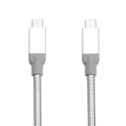 Verbatim USB kabel (3.1), USB C samec - USB C samec, 0.3m, stříbrný, box, 48867