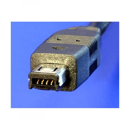 Kabel USB (1.1), USB A  M- 4 pin M, 0.7m, černý, Logo, HIROSE