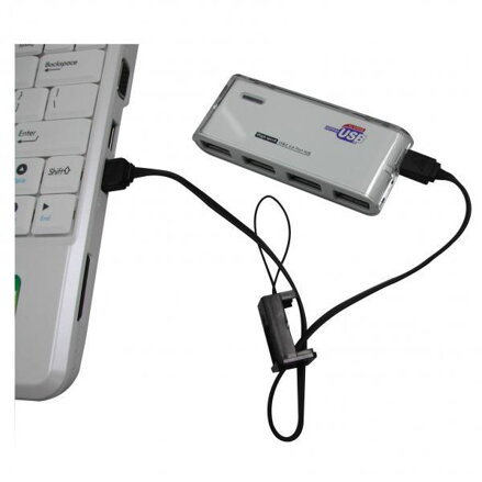 Kabel USB (2.0), USB A M- USB micro M, 0.3m, černý, Logo, poutko na mobil