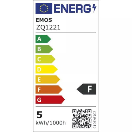 LED žárovka EMOS Lighting E14, 230V, 5W, 470lm, 4000k, neutrální bílá, 30000h, Mini Globe 45x78mm