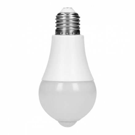 LED žárovka Virone E27, 230V, 12W, 1480lm, 4000k, neutrální bílá, 25000h, se senzorem pohybu