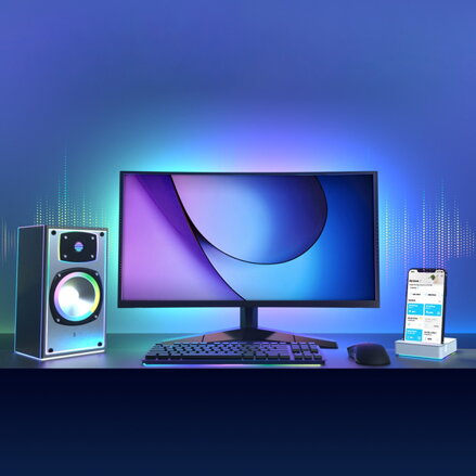 SMART LED pásek TP-LINK 5m, 13.5W, 2100lm, RGB, 25000h, IP20 (vnitřní prostory), samolepící (3M)
