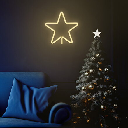 Neon LED CHRISTMAS PENTASTAR warm white FLNE22 Forever Light