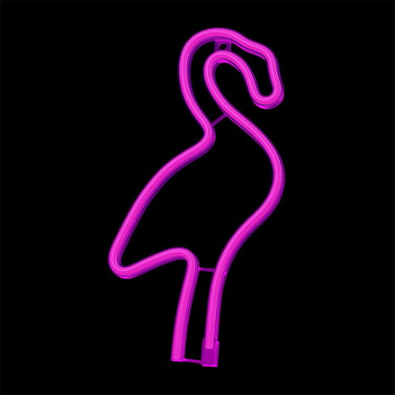 Neon LED Light Flamingo pink Bat + USB FLNE18 Forever Light