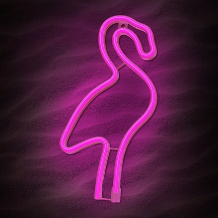 Neon LED Light Flamingo pink Bat + USB FLNE18 Forever Light