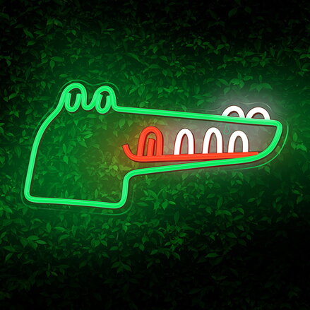 Neon PLEXI LED JURASSIC CROC green FLNJ03 Forever Light