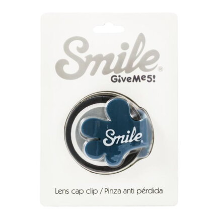 Smile klip na krytku objektivu Giveme5, modrý, 16401