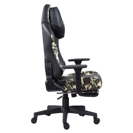 Herní křeslo Marvo CH-134, černé, odnímatelné polštářky, polohovatelné