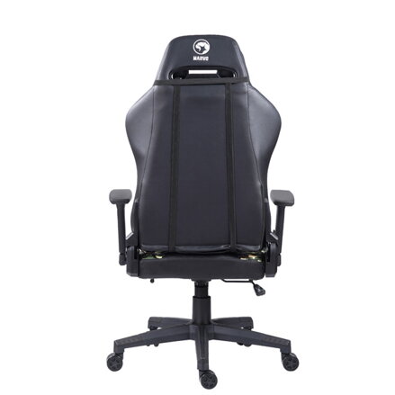 Herní křeslo Marvo CH-134, černé, odnímatelné polštářky, polohovatelné