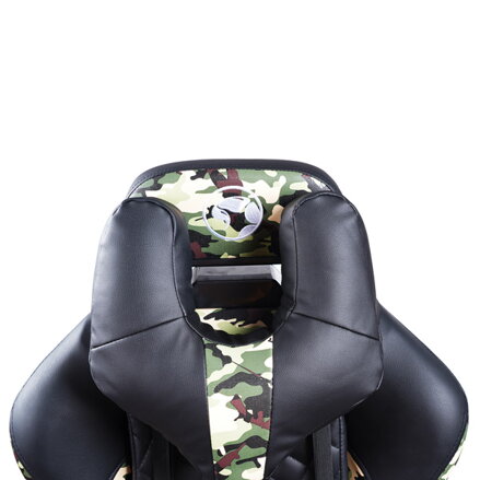 Herní křeslo Marvo CH-134, černé, odnímatelné polštářky, polohovatelné